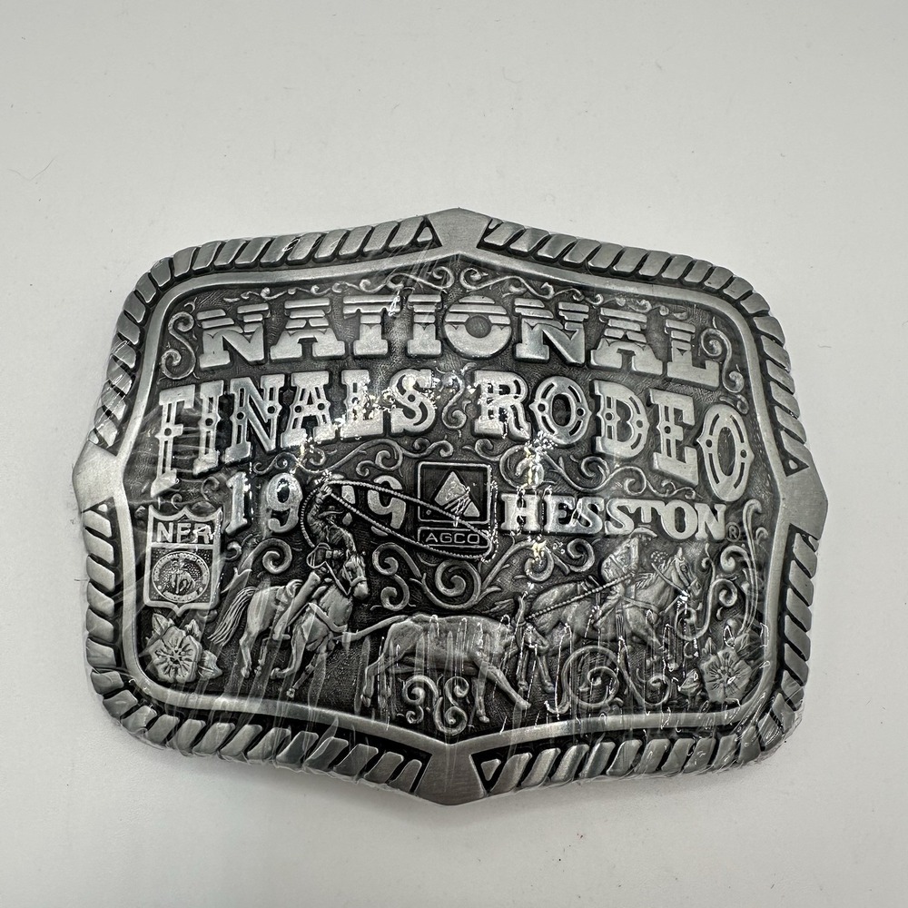 1999 HESSTON National Finals Rodeo NFR Commemorative Millennium Belt Buckle